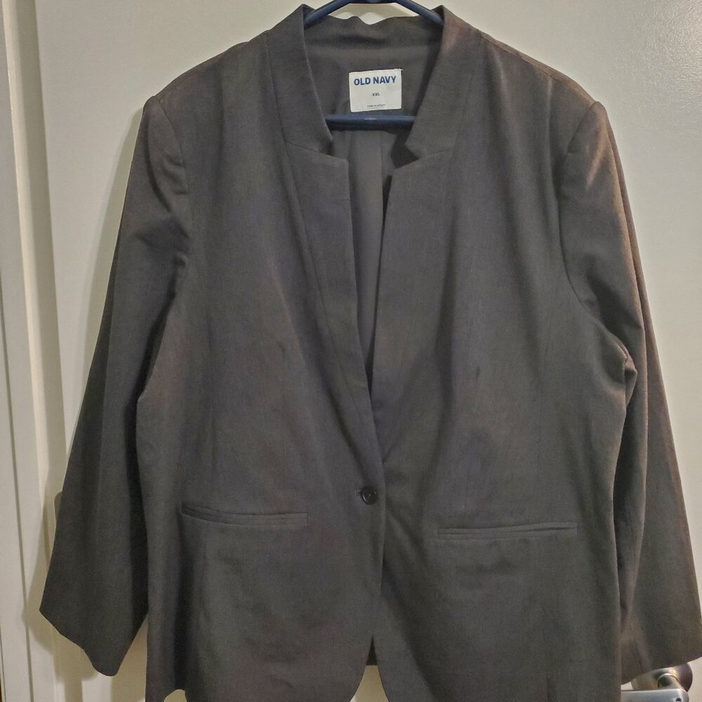 Grey XXL Women's Old Navy Blazer
